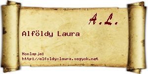Alföldy Laura névjegykártya